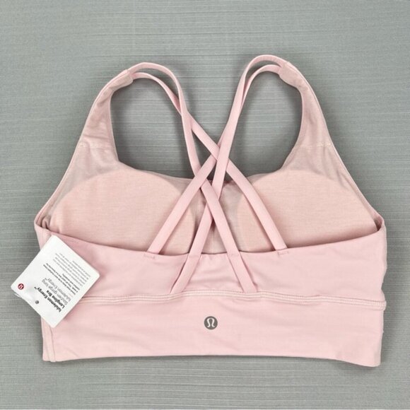 NEW Lululemon 2023 Energy Longline Bra Sz. 8 Medium Support B/C Cup - Flush Pink - Picture 3 of 8